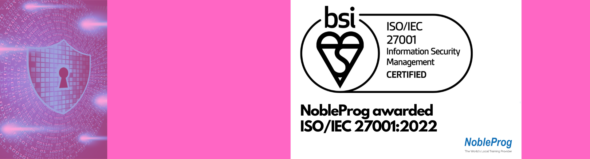 NobleProg UK awarded ISO/IEC 27001:2022 Certification